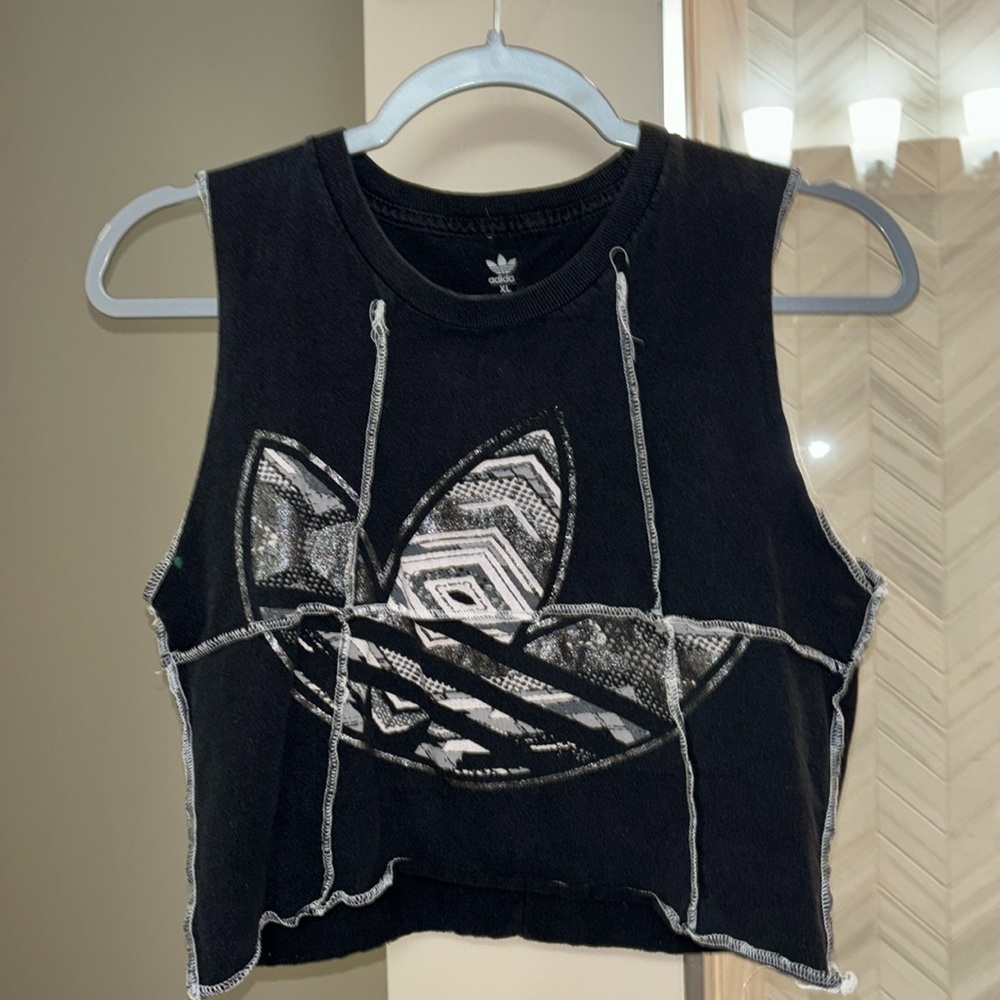 Reworked Vintage adidas cropped tank